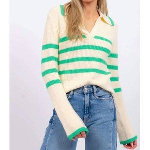 TAGS ON Central Park West Clementine Polo Sweater